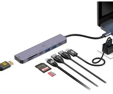 Sbox H-999 7in1 USB-C šakotuvas
