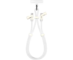 Sbox LANYARD Baltas Type-C -Type-C 1.5m Baltas