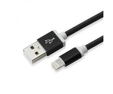 Sbox Technology Sbox IPH7-B USB 2.0 8 Pin juodos spalvos