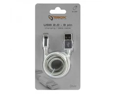 Sbox Technology Sbox USB 2.0 8 Pin IPH7-S sidabro spalvos