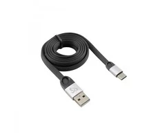 Sbox Technology Sbox USB 2.0-Type-C/2.4A juodos spalvos/sidabro spalvos 1.5M
