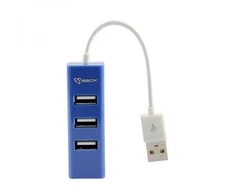 Sbox H-204 USB 4 Ports USB HUB Blueberry Mėlyna