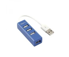 Sbox H-204 USB 4 Ports USB HUB Blueberry Mėlyna