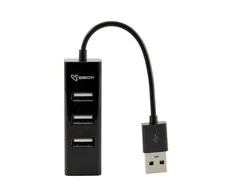 Sbox Technology Sbox H-204 USB 4 Ports HUB Juodas