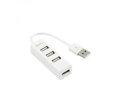 Sbox Technology Sbox H-204W USB 4 Ports HUB Coconut Baltas