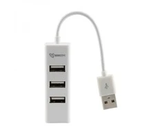Sbox Technology Sbox H-204W USB 4 Ports HUB Coconut Baltas
