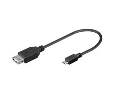 Sbox Technology Sbox USB A-F.->MICRO USB M. 0.1M USB F-MICRO M
