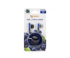 Sbox Technology Sbox USB->Type-C 90 m/m 1.5m USB-TYPEC-90BL Mėlyna