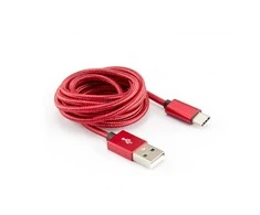 Sbox Technology Sbox USB->Type-C M/M 1.5m CTYPE-1.5R Strawberry raudonos spalvos