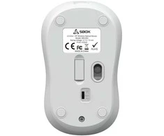 SBOX Belaidė pelė, 4D, 1600 DPI, Rechargeable Baterija, Baltas (WM-602W)