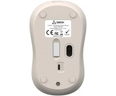SBOX Belaidė pelė, 4D, 1600 DPI, Rechargeable Baterija, rusvai gelsvas (WM-602BE)