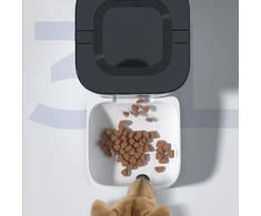 Išmanus maisto dozatorius Sponge Pet Feeder Smart, baltas/juodas