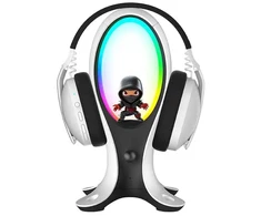 Subsonic Electra 4 in 1 žaidimų ausinių stovas su RGB lempa ir USB šakotuvu