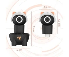 „Subsonic Playcam 1080 2in1 HD“ mini kamera, skirta „Nintendo Switch 2“ (Raudona)