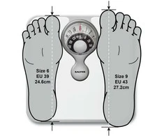 Salter 484 WFEU12 Magnifying Lens Bathroom Compact Mechanical Scale