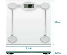 Salter 9018S SV3RCFEU16 Glass Electronic Bathroom Scale