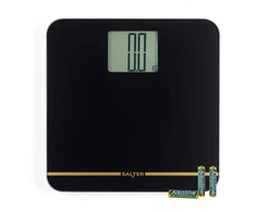 Salter 9075 BGFEU12 Max Electronic Bathroom Scale, Juodas/Gold