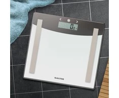 Salter 9137 SVWH3REU16 Sidabrinis Baltas Glass Analyser Scale