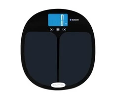 Salter 9192 BK3R Curve Bluetooth išmaniosios vonios svarstyklės, juodos