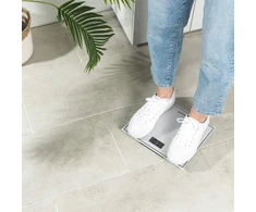 Svarstyklės Salter 9207 WHCFEU12 Compact Glass Electronic Bathroom Scale, Baltas