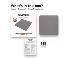 Salter 9218 GY3R Splash elektroninės vonios svarstyklės