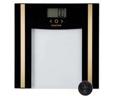 Salter SA00550BGCFAS Glass Analyser Bathroom Scale Juodas/Gold