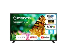 Televizorius TV Set Manta 50LUS122T 50-inch UHD Smart DVB-T2 HEVC/H.265 LED TV
