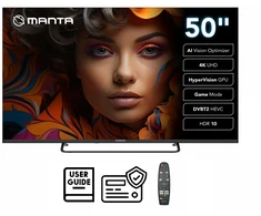 Televizorius TV Set Manta 50LUV125E 50-inch 4K UHD Smart TV