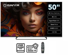 Televizorius TV Set Manta 55LUV125E 55-inch 4K UHD Smart TV