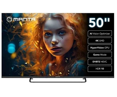 Televizorius Manta MATV002LUV50 50" Smart VIDAA TV LED 4K UHD with S2 DVBT2 H Set-Top Box.265/HEVC BT HDR Wi-Fi