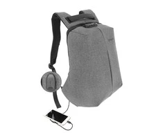 Tellur 15.6" nešiojamojo kompiuterio kuprinė su apsauga nuo vagystės V2, USB prievadu, pilka