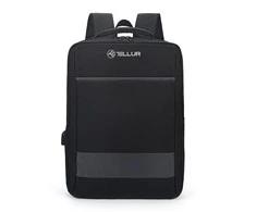 Tellur 15.6 Notebook Backpack Nomad with USB Port Juodas