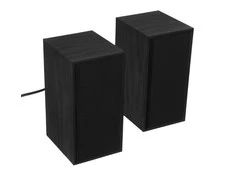 Kompiuterio kolonėlės Tellur Basic 2.0 garsiakalbiai, 6W, USB/Jack, Medinis dėklas, Garso valdymas, Juodas
