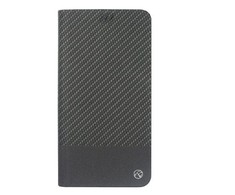 Tellur Carbon juodas atverčiamas dėklas iPhone XS
