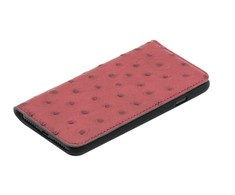 Tellur Raudonas stručio rašto odinis dėklas iPhone 7