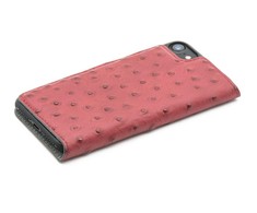 Tellur Raudonas stručio rašto odinis dėklas iPhone 7