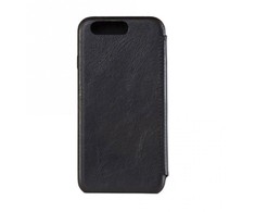 Tellur Juodas natūralios odos dėklas iPhone 7 Plus