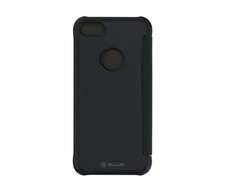 Tellur Juodas dirbtinės odos dėklas su veidrodėliu iPhone 8 telefonui