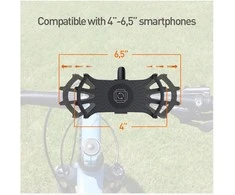 Tellur Bike Phone Holder BPH100 4”-6.5”, Juodas