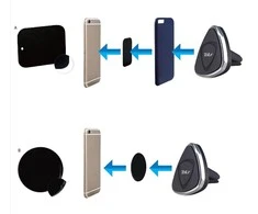 Tellur automobilinis telefono laikiklis magnetinis, oro ventiliacijos laikiklis, juodas