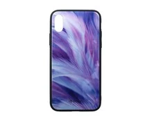 Dėklas Tellur Cover Glass print for iPhone XS feather
