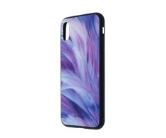 Dėklas Tellur Cover Glass print for iPhone XS feather