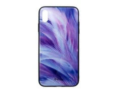 Dėklas Tellur Cover Glass print for iPhone XS MAX feather