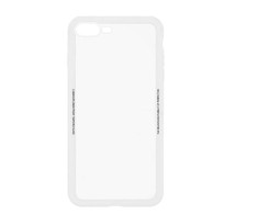 Tellur telefono dėklas su grūdinto stiklo nugarėle iPhone 8 Plus, baltas