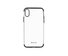 Dėklas Tellur Cover Silicone Electroplated for iPhone X/XS juodas