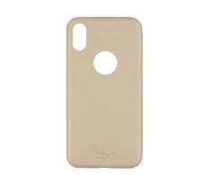 Dėklas Tellur Cover Slim Synthetic Leather for iPhone X/XS auksinis