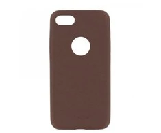 Dėklas Plona sintetinė oda Tellur Cover iPhone 8 rudas