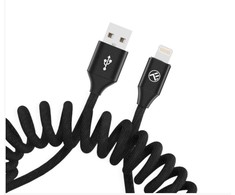 Tellur kabelis Extendable USB į Lightning 3A 1.8m juodos spalvos