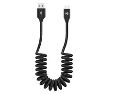 Tellur duomenų kabelis, prailginamas, USB-C 3A, 1,8 m, Juodas