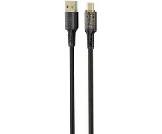 Tellur Data Cable USB to Type-C 3A 100cm Juodas